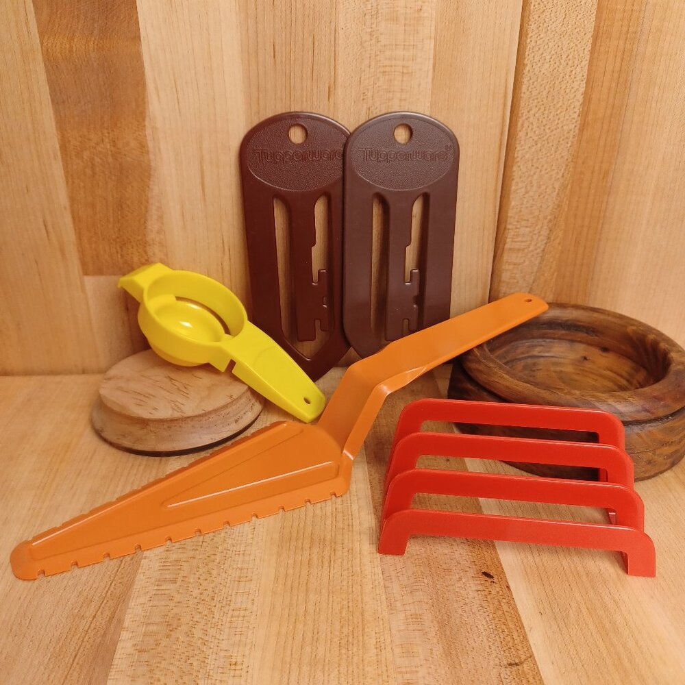Deadstock 70s Vintage Tupperware Tools, Hostess Gifts, New Old Stock, 5 Pieces
